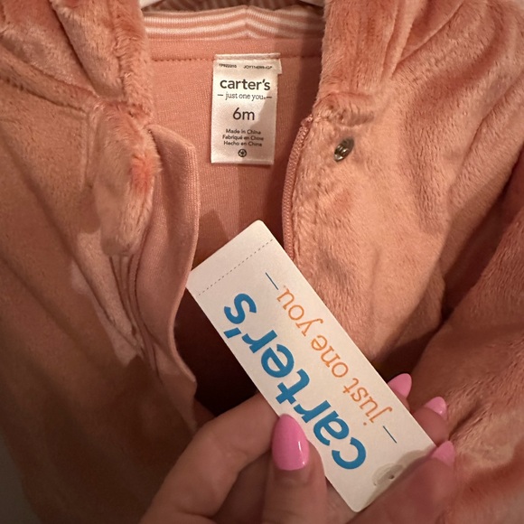 Carter’s | Pink Snowsuit with Fox Footies & Hood | *NEW* - Picture 2 of 3